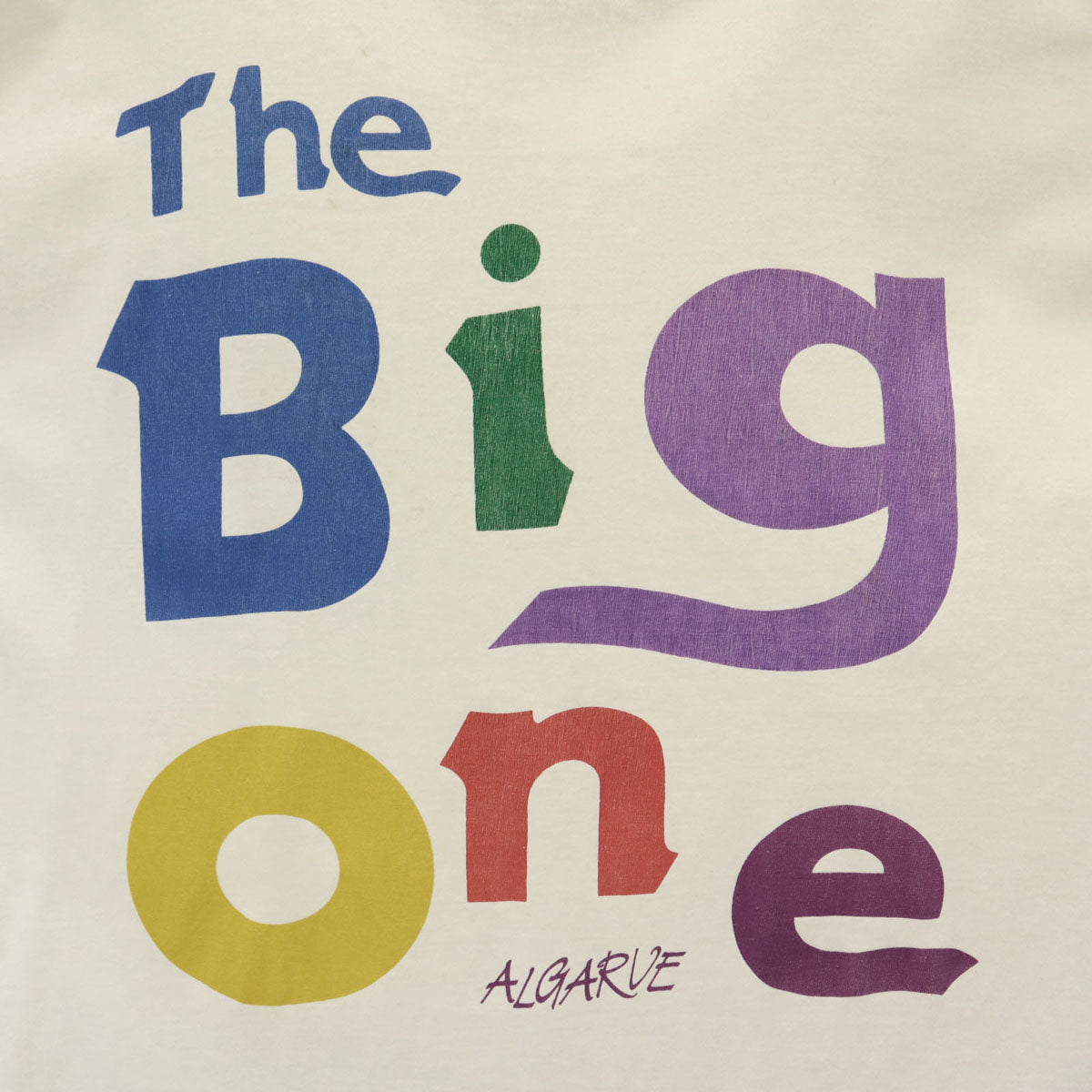 90s オールド The Big One プリント 半袖 Tシャツ XXL オフホワイト シングルステッチ ビッグサイズ メンズ