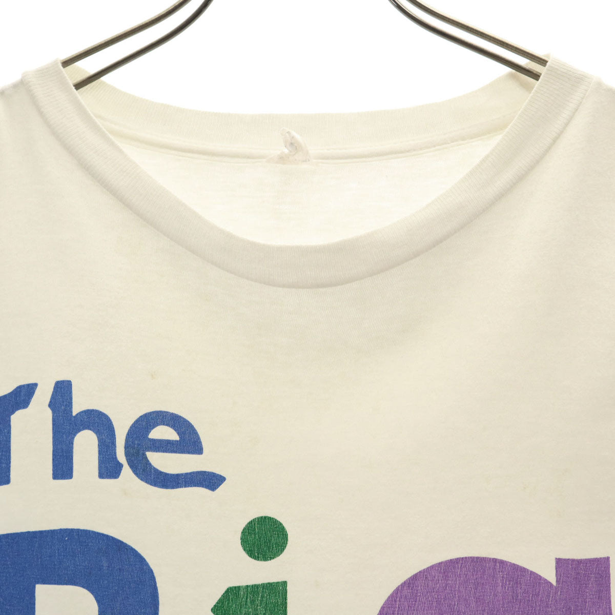 90s オールド The Big One プリント 半袖 Tシャツ XXL オフホワイト シングルステッチ ビッグサイズ メンズ