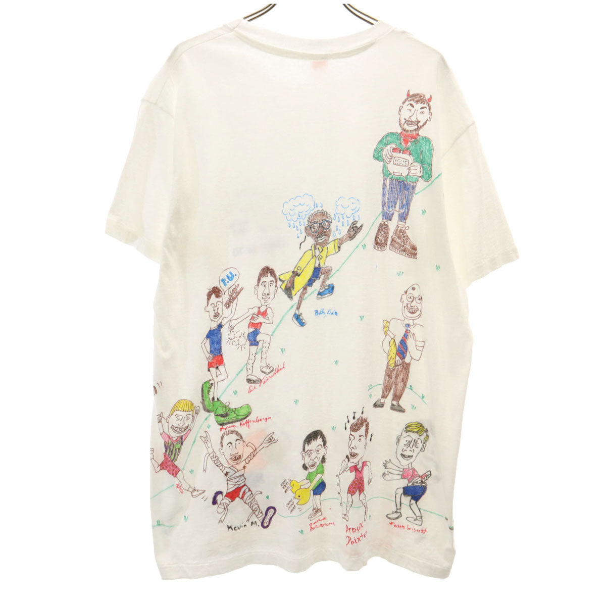 Hanes ヘインズ 80s USA製 ヴィンテージ メモリアル 半袖 Tシャツ XL オフホワイト シングルステッチ メンズ