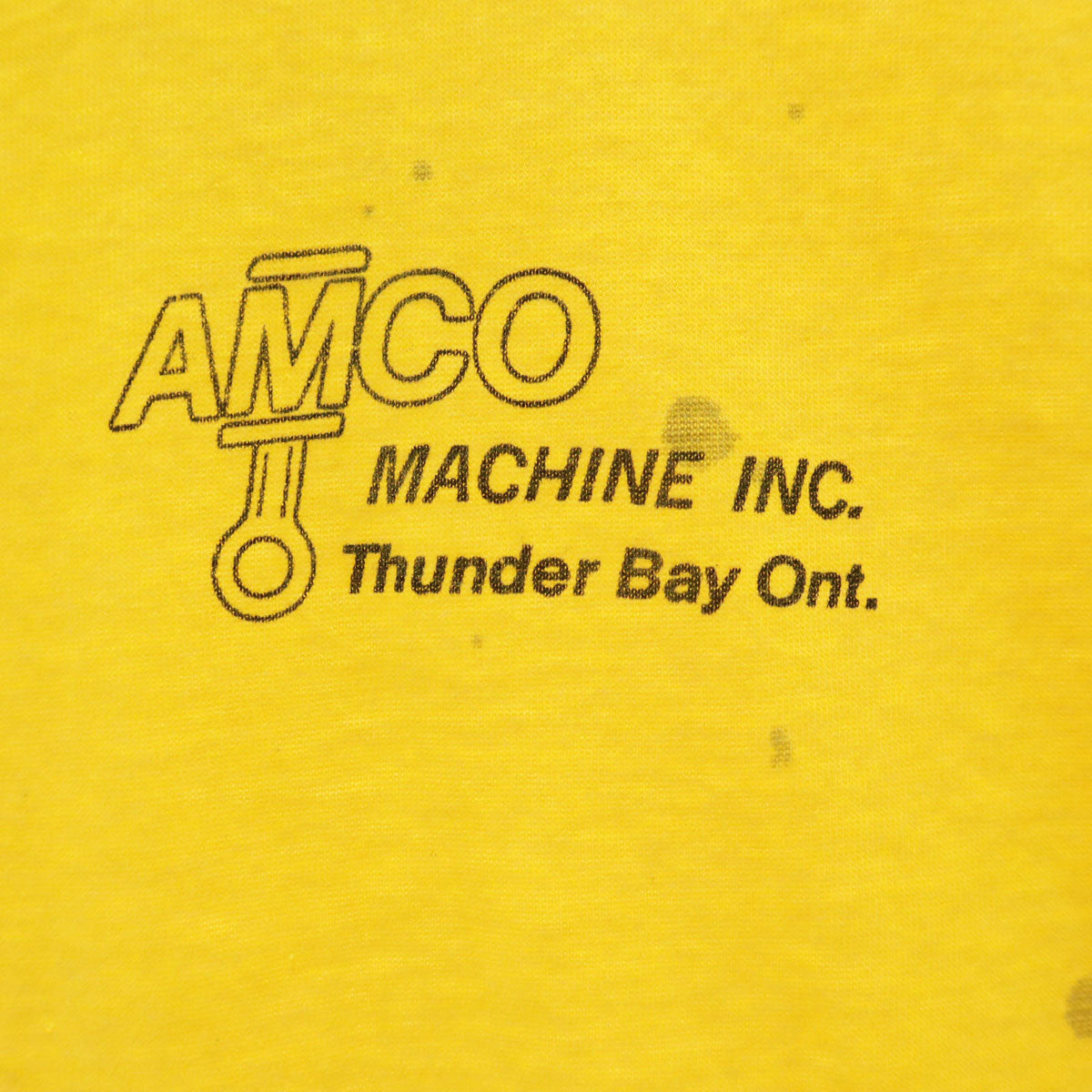 HARVEY WOODS 90s カナダ製 オールド 半袖 Tシャツ L イエロー メンズ