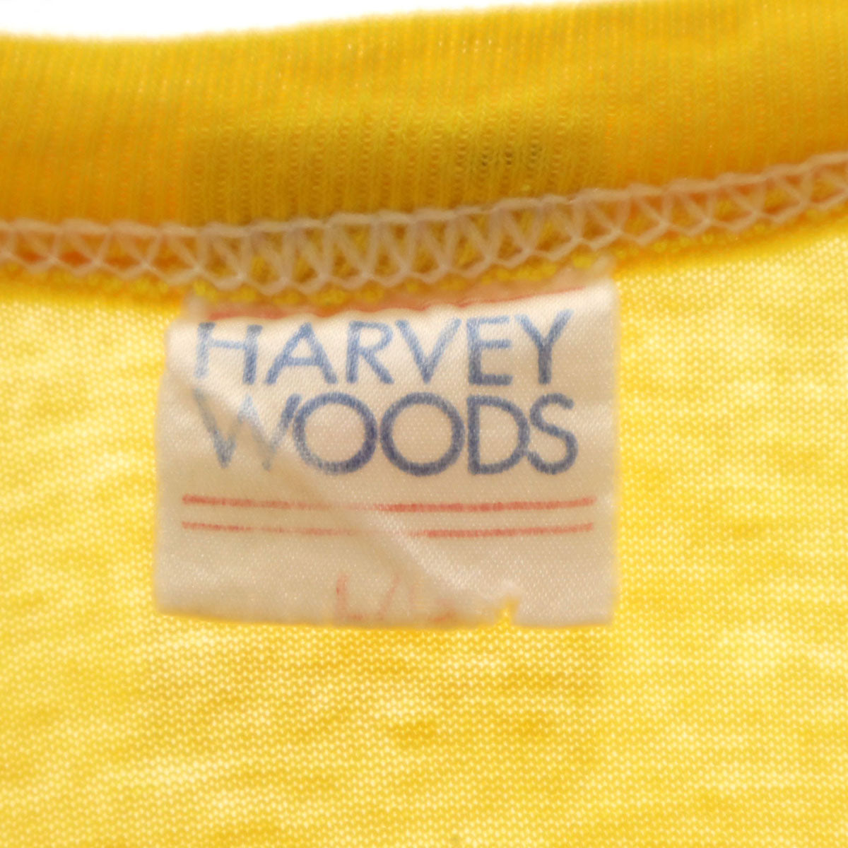 HARVEY WOODS 90s カナダ製 オールド 半袖 Tシャツ L イエロー メンズ