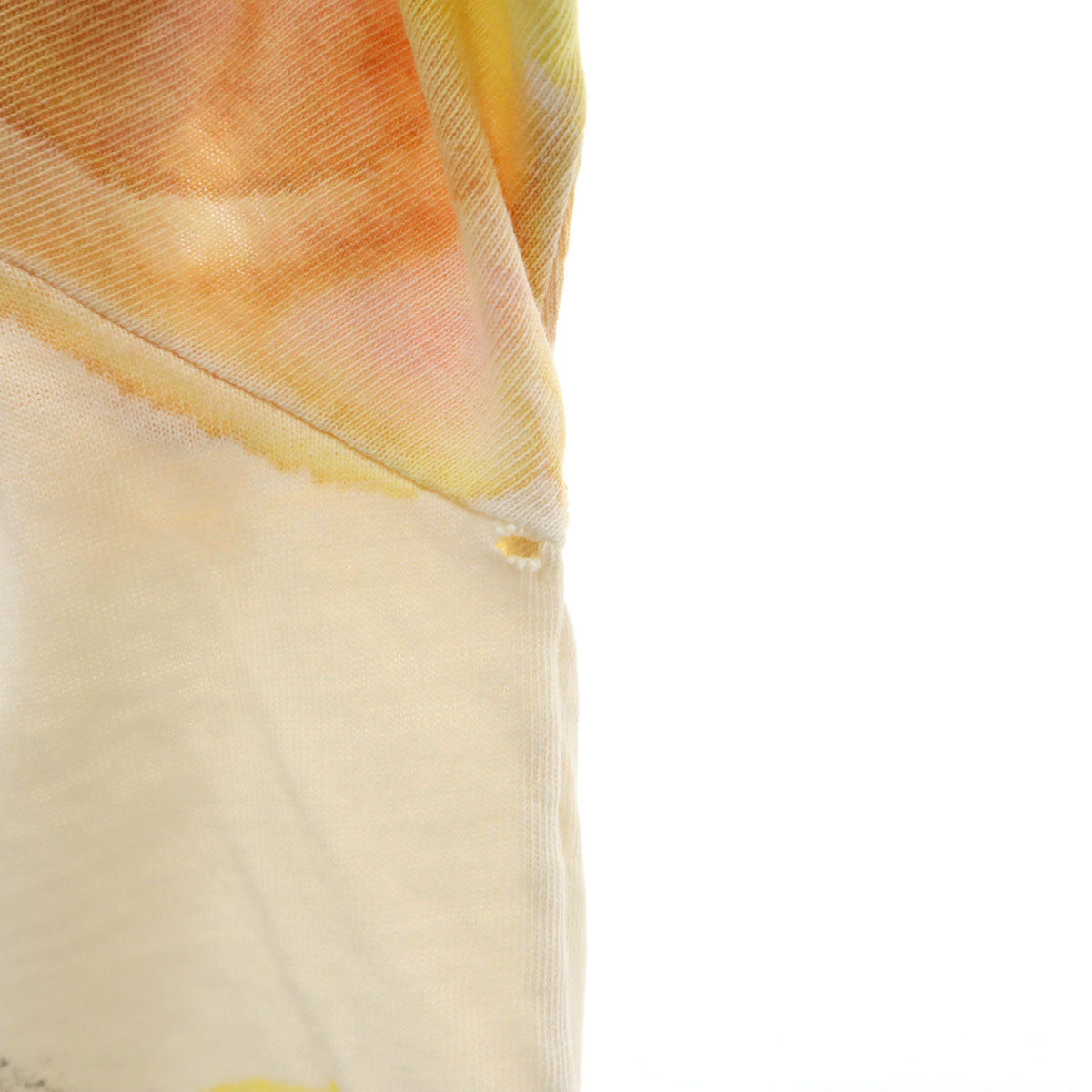 90s オールド トカゲ プリント 半袖 Tシャツ イエロー系 シングルステッチ メンズ