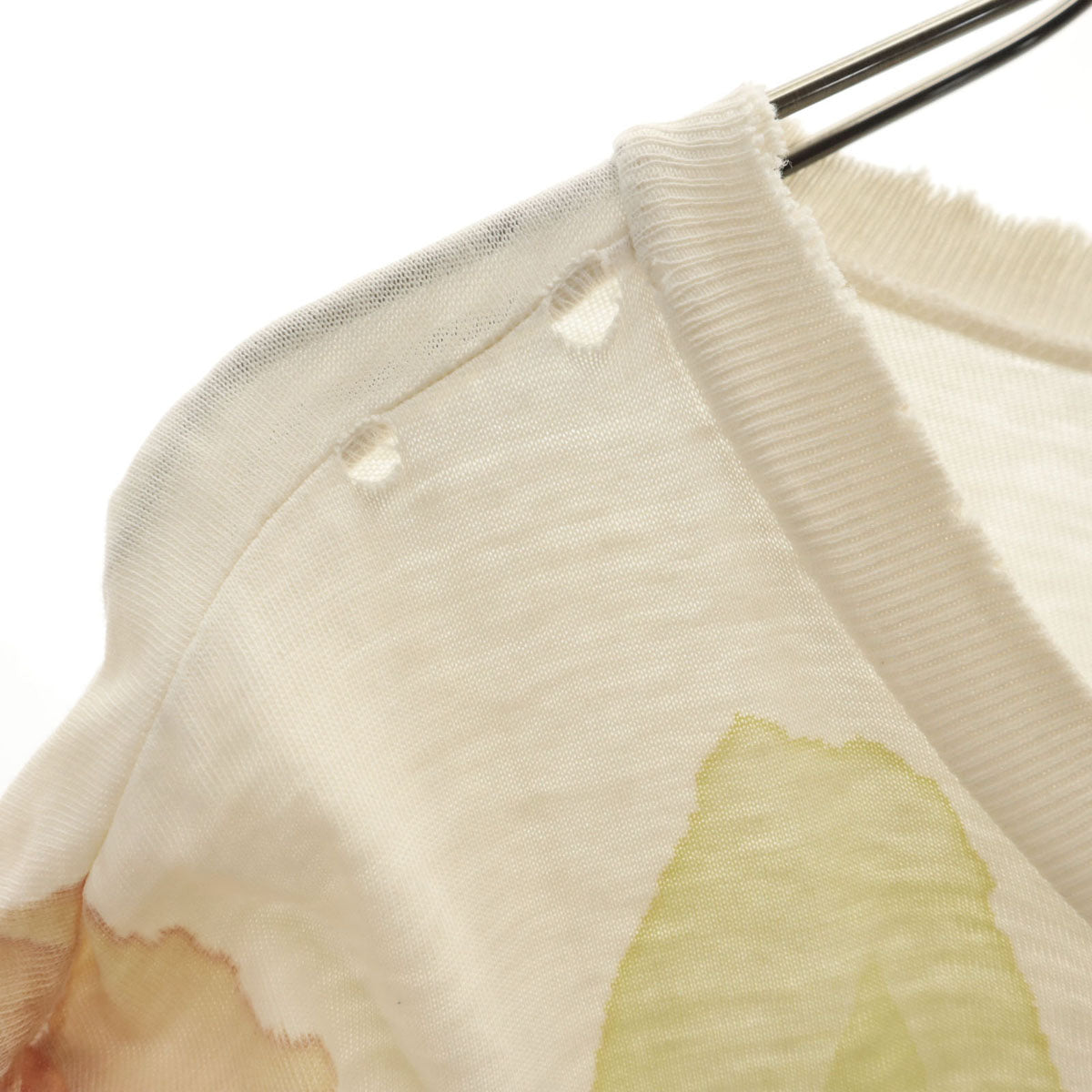 90s オールド トカゲ プリント 半袖 Tシャツ イエロー系 シングルステッチ メンズ