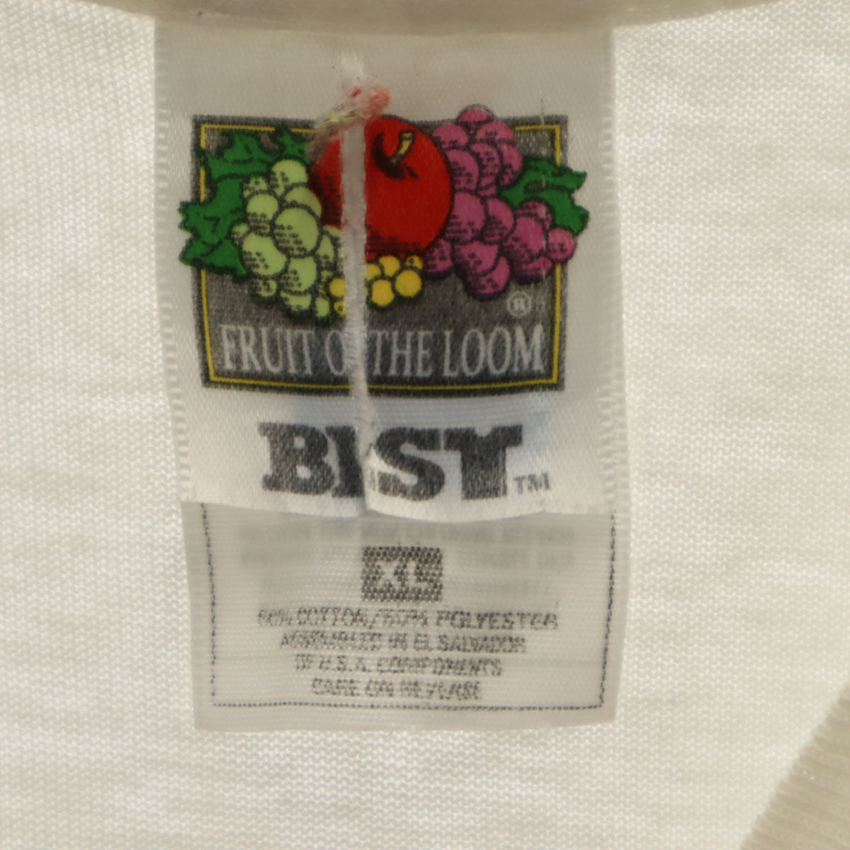 FRUIT OF THE LOOM BEST フルーツオブザルーム ベスト 90s オールド 半袖 Tシャツ XL オフホワイト シングルステッチ メンズ