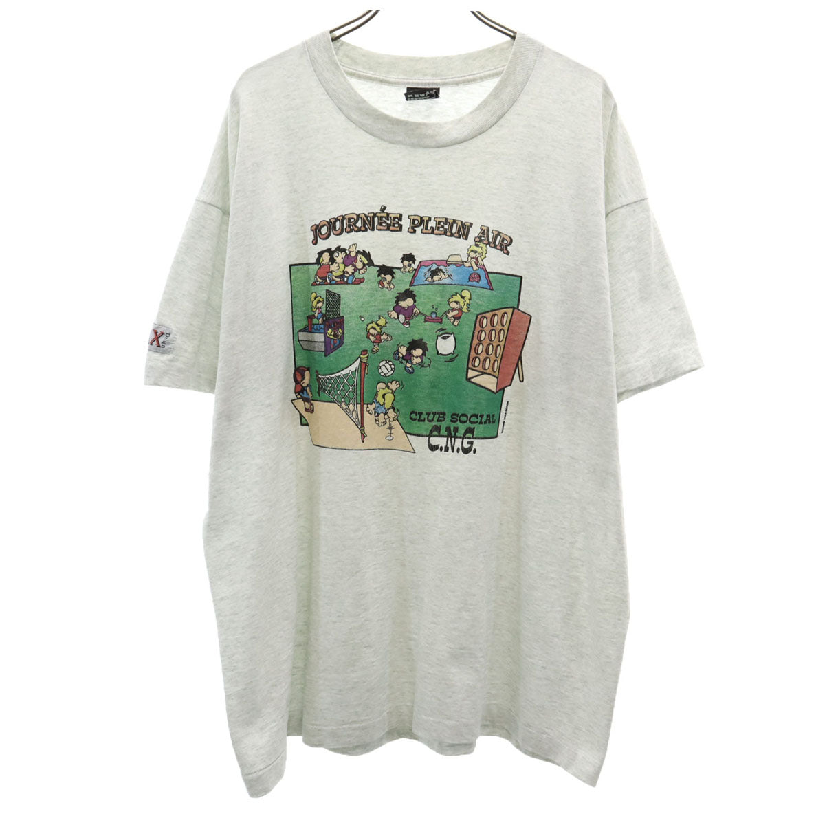 FRUIT OF THE LOOM BEST フルーツオブザルーム ベスト 90s USA製 オールド 半袖 Tシャツ XL ライトグレー シングルステッチ メンズ