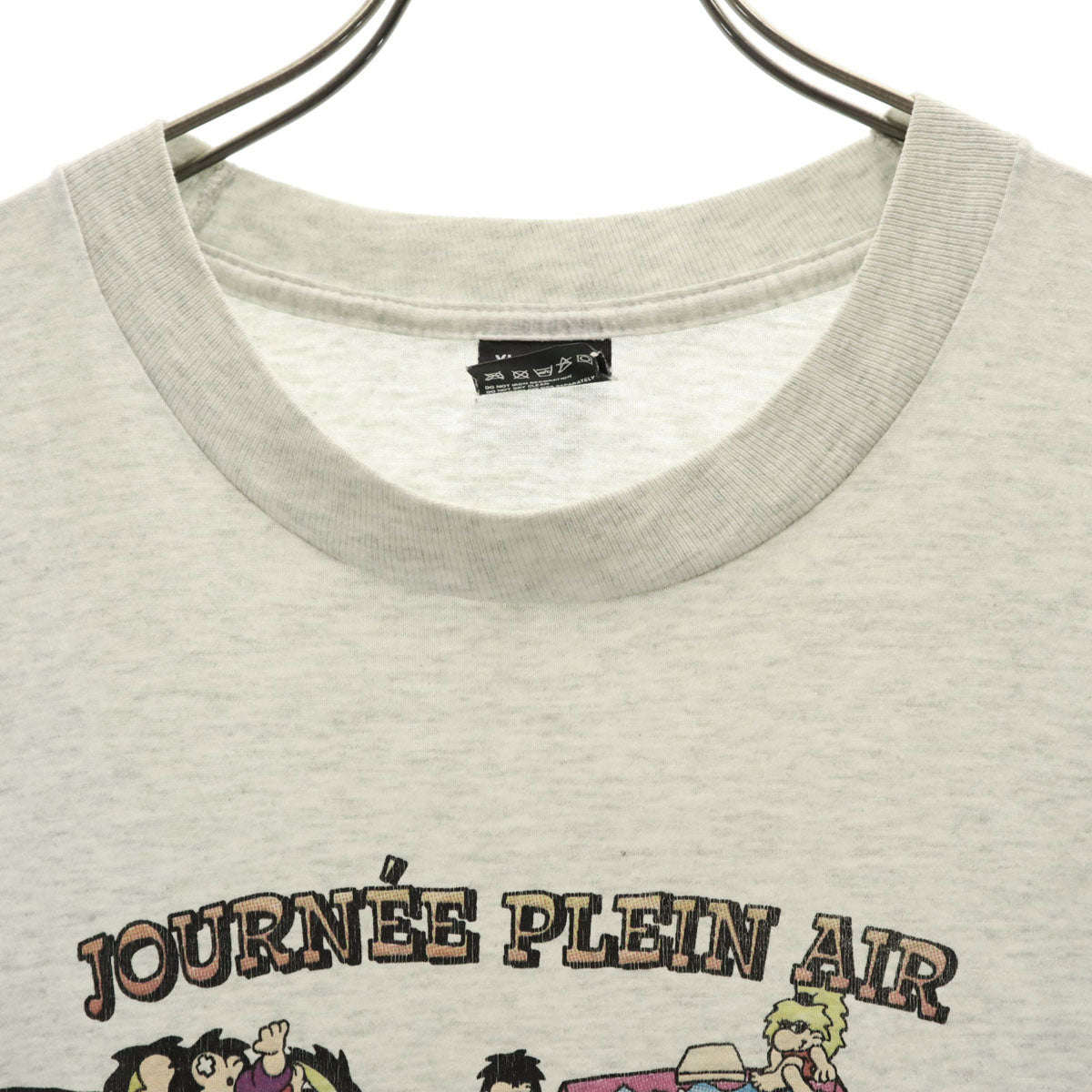 FRUIT OF THE LOOM BEST フルーツオブザルーム ベスト 90s USA製 オールド 半袖 Tシャツ XL ライトグレー シングルステッチ メンズ