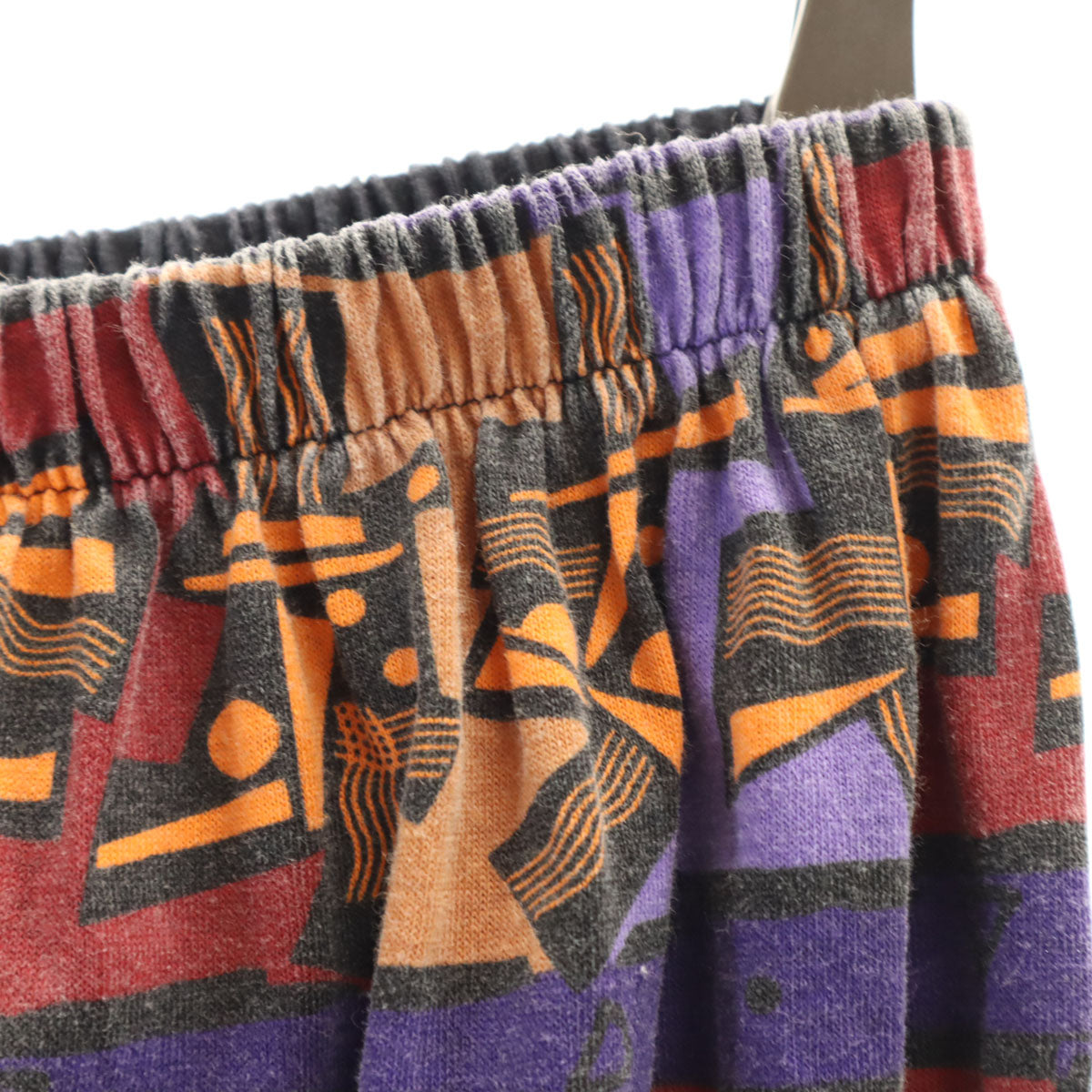 VIVI 90s USA製 オールド エスニック柄切替 7分袖 パーカー 上下 セットアップ ONE SIZE ブラック レディース