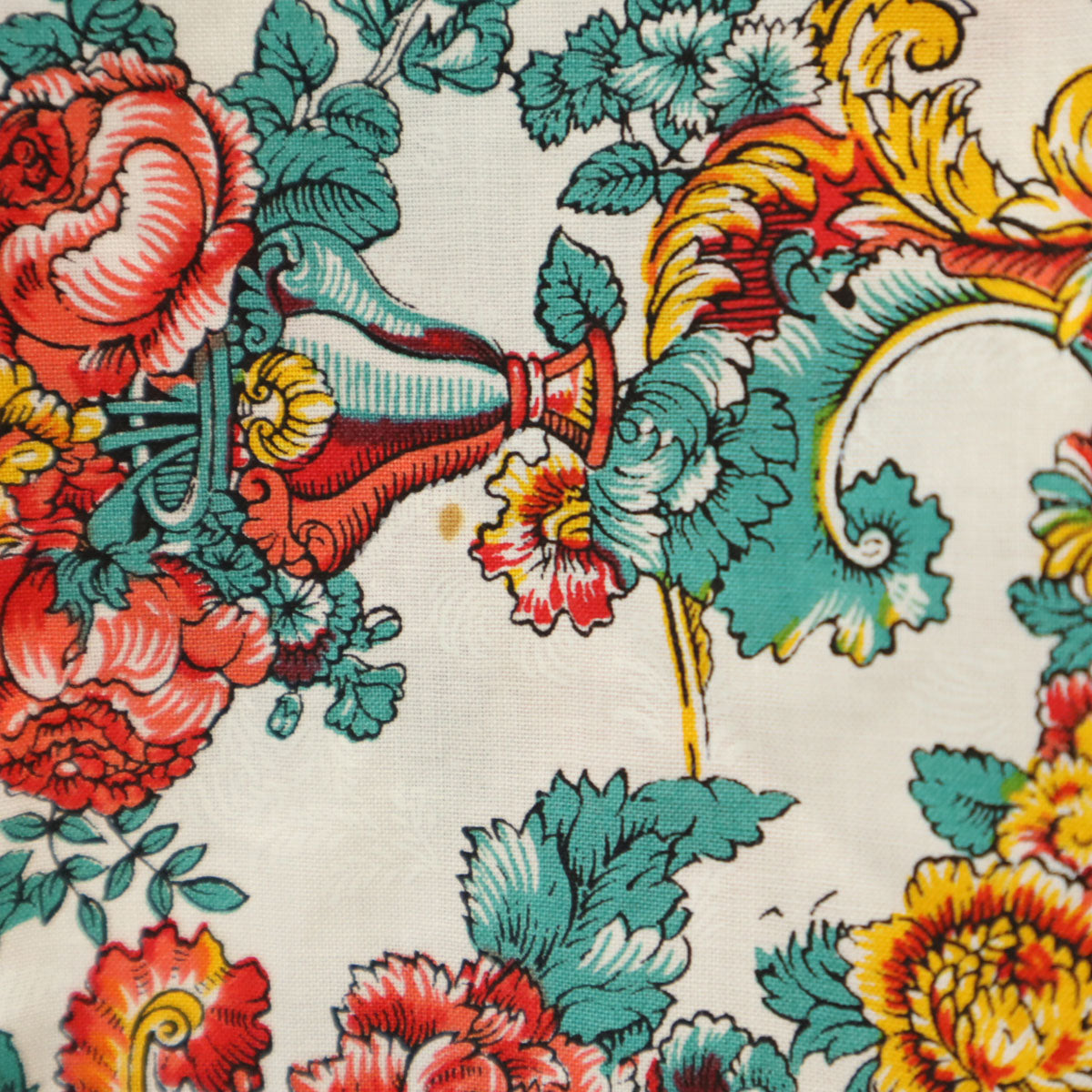 FENDI フェンディ イタリア製 花柄 半袖 ブラウス 上下 セットアップ 44 ホワイト スカート レディース