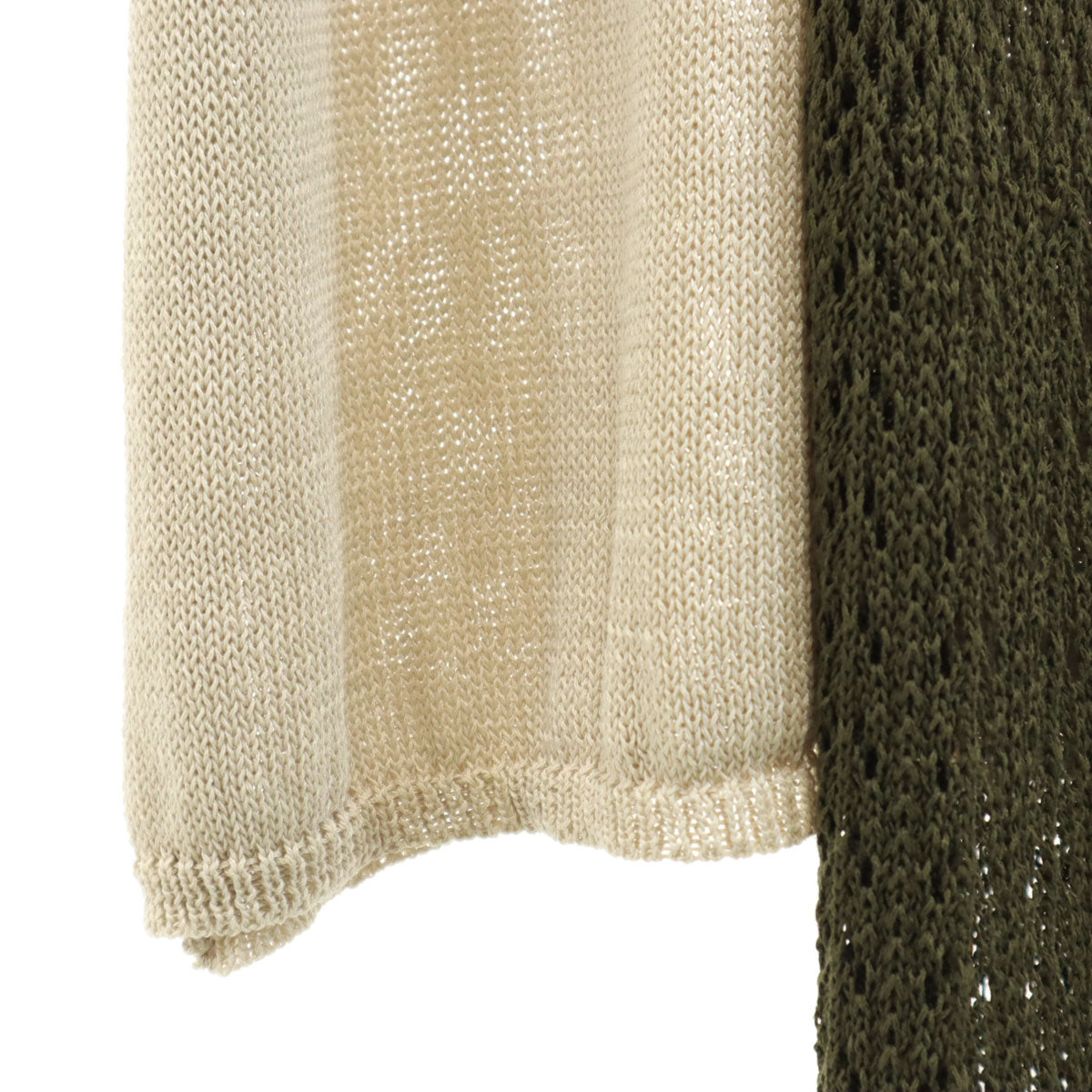 KOH.style コースタイル ノースリーブ サマー ニット 上下 セットアップ F カーキ レディース