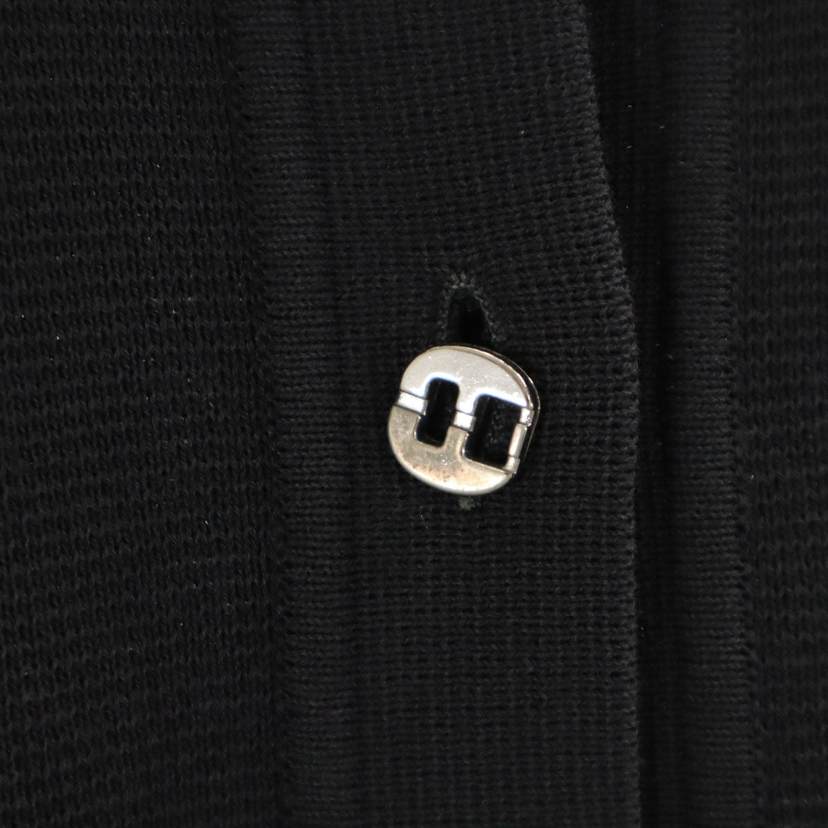 Salvatore Ferragamo サルヴァトーレフェラガモ 90s イタリア製 オールド 半袖 ニットカーディガン M ブラック レディース