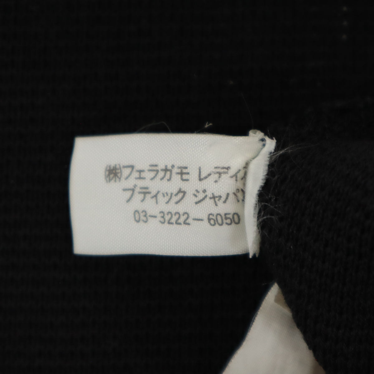 Salvatore Ferragamo サルヴァトーレフェラガモ 90s イタリア製 オールド 半袖 ニットカーディガン M ブラック レディース