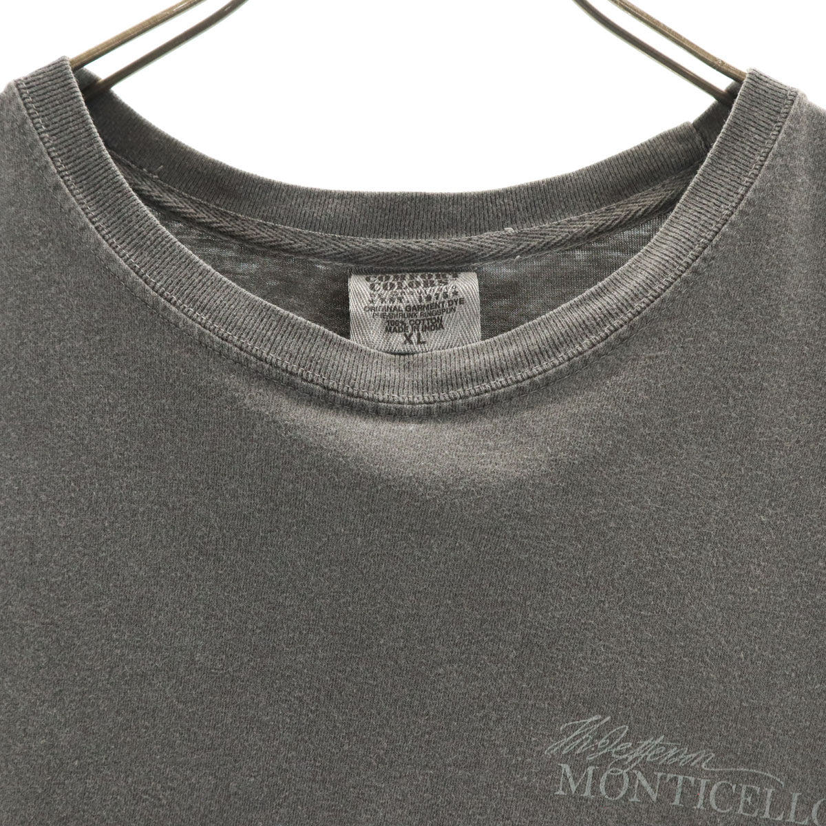 CONFORT COLORS コンフォートカラーズ 第3代アメリカ合衆国大統領 トーマス ジェファーソン 半袖 Tシャツ XL チャコールグレー メンズ