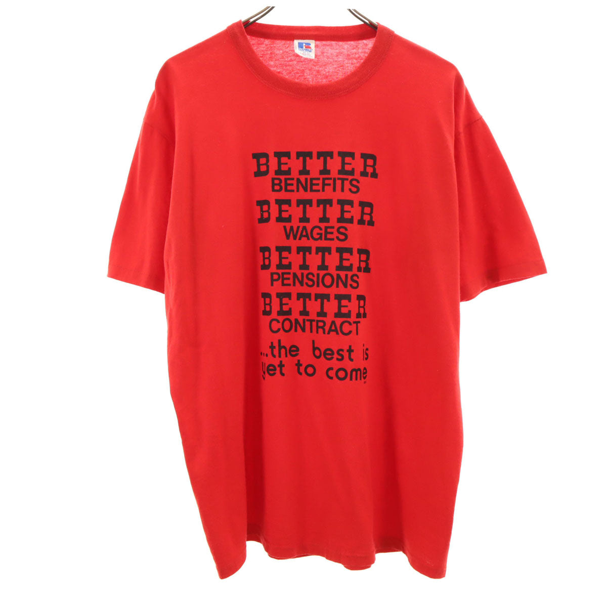 RUSSELL ATHLETIC ラッセルアスレチック 80s USA製 オールド CWA 半袖 Tシャツ L レッド メンズ