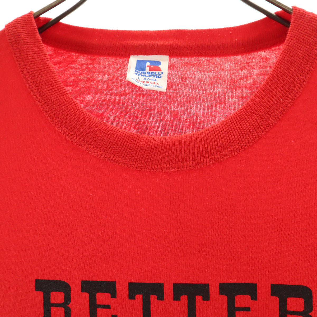 RUSSELL ATHLETIC ラッセルアスレチック 80s USA製 オールド CWA 半袖 Tシャツ L レッド メンズ