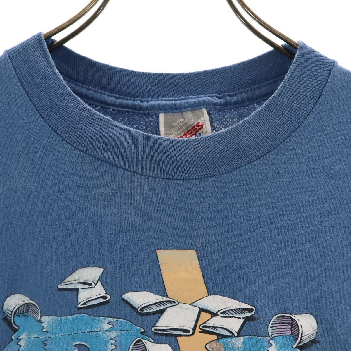 JERZEES ジャージーズ 90s USA製 オールド スポケーン ワシントン ランニングイベント 半袖 フィニッシャー Tシャツ M ブルー系 メンズ