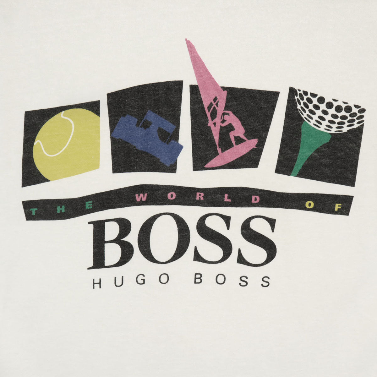 BOSS HUGO BOSS ボスヒューゴボス オールド バックロゴ 半袖 Tシャツ ホワイト メンズ
