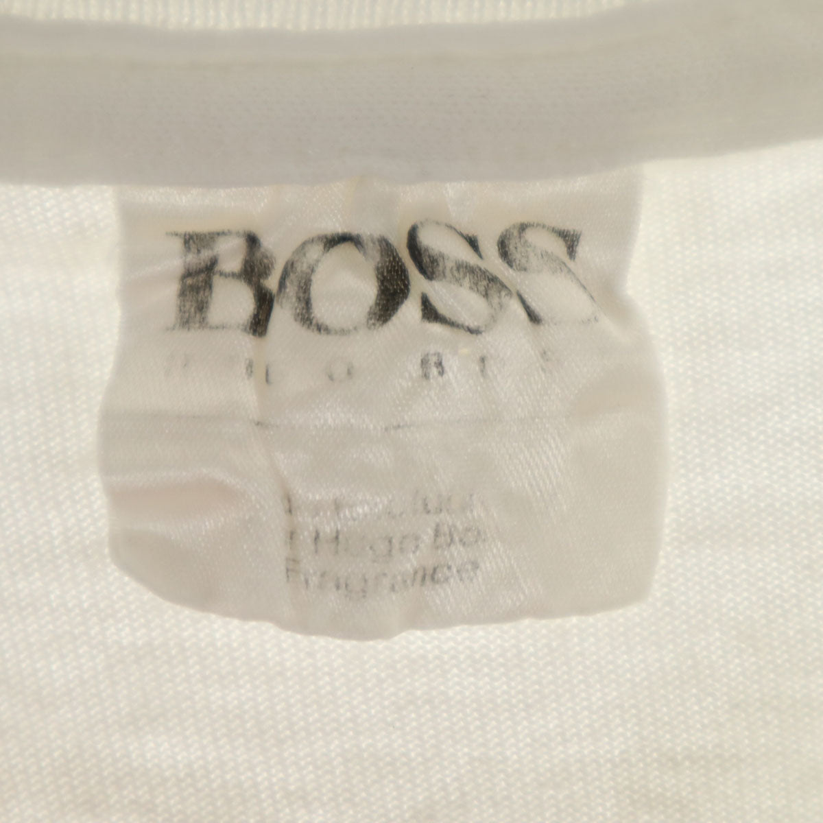 BOSS HUGO BOSS ボスヒューゴボス オールド バックロゴ 半袖 Tシャツ ホワイト メンズ