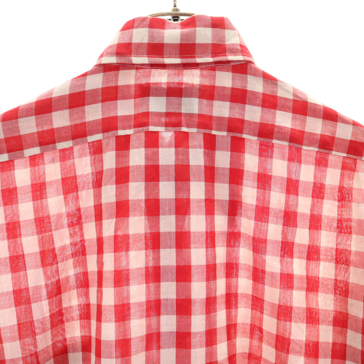 CUSTOM CREATED CASUALS 50s 60s ヴィンテージ ギンガムチェック 長袖 ボタンダウンシャツ M レッド メンズ