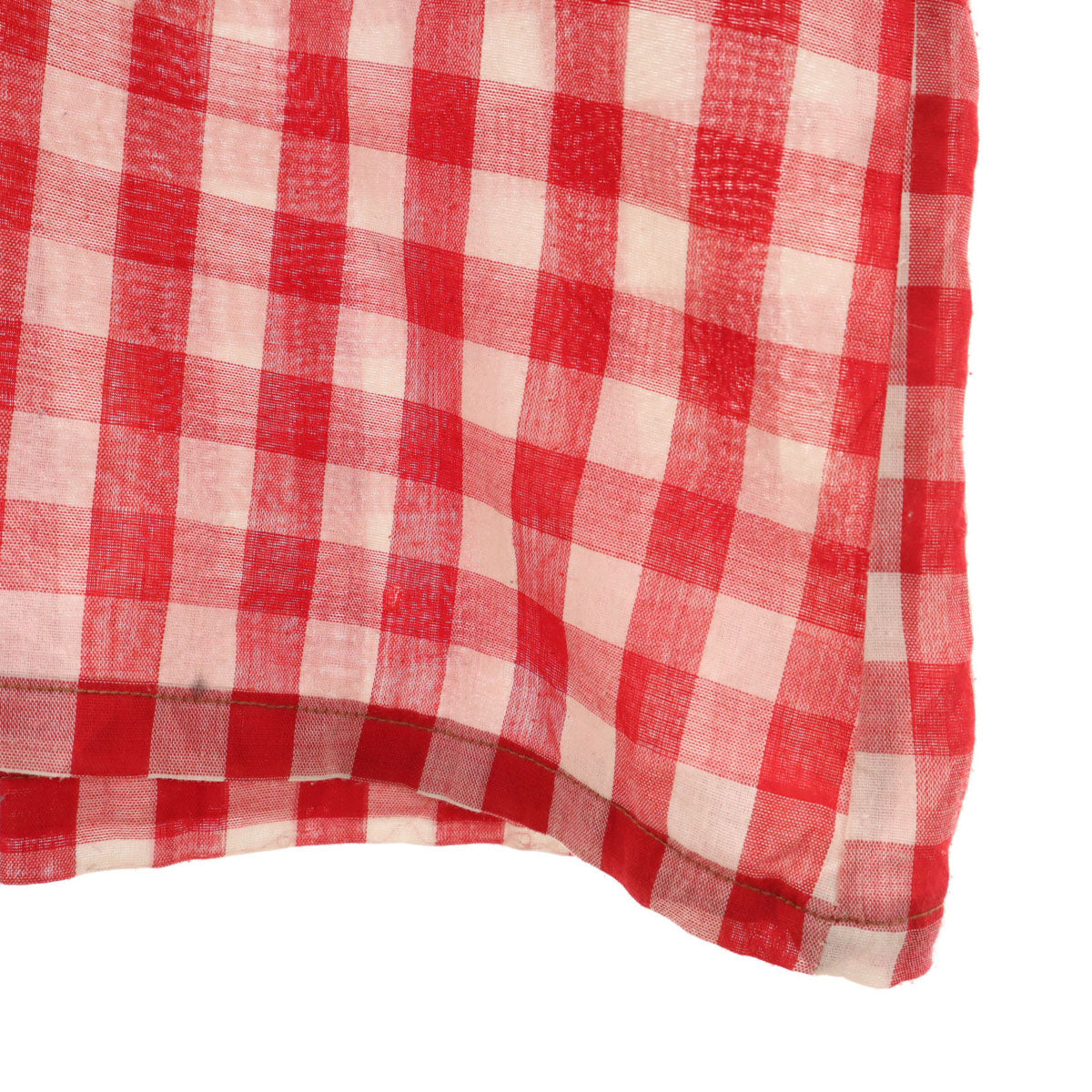 CUSTOM CREATED CASUALS 50s 60s ヴィンテージ ギンガムチェック 長袖 ボタンダウンシャツ M レッド メンズ