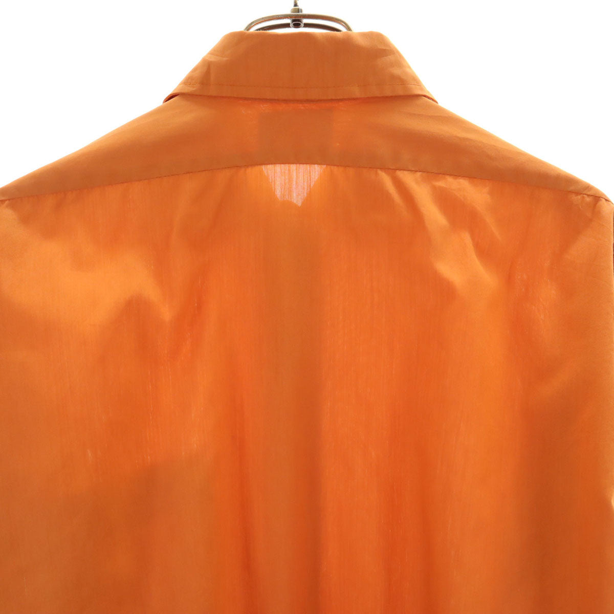 Hampshire House by VAN HEUSEN ハンプシャーハウス バイ ヴァンヒューゼン 70s ヴィンテージ 長袖 ダブルカフス シャツ 33 オレンジ メンズ