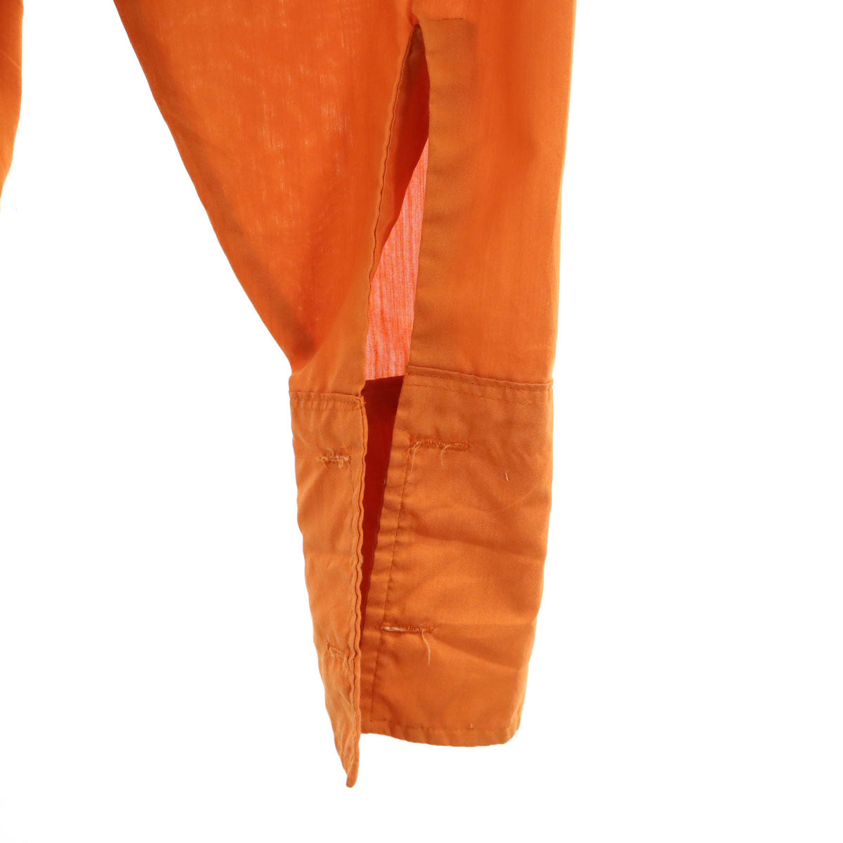 Hampshire House by VAN HEUSEN ハンプシャーハウス バイ ヴァンヒューゼン 70s ヴィンテージ 長袖 ダブルカフス シャツ 33 オレンジ メンズ