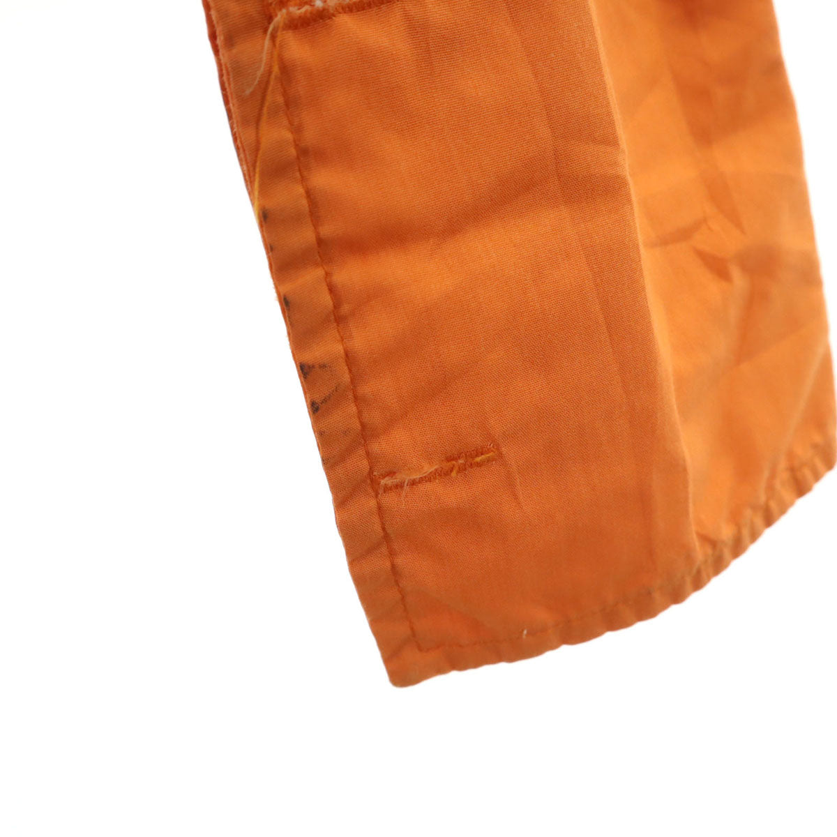 Hampshire House by VAN HEUSEN ハンプシャーハウス バイ ヴァンヒューゼン 70s ヴィンテージ 長袖 ダブルカフス シャツ 33 オレンジ メンズ