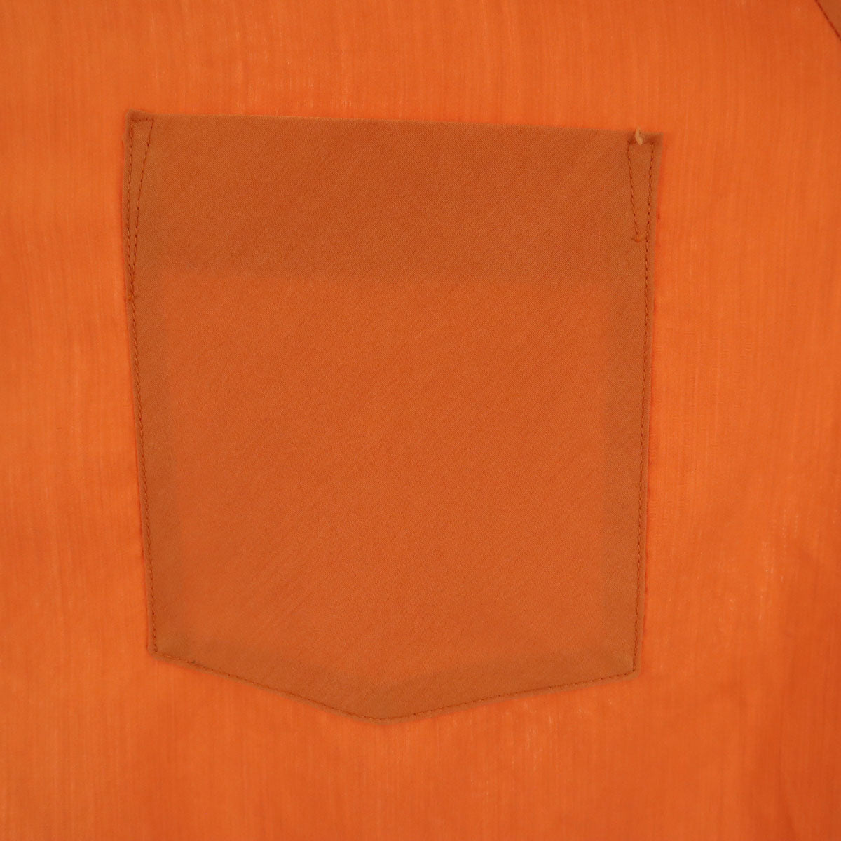 Hampshire House by VAN HEUSEN ハンプシャーハウス バイ ヴァンヒューゼン 70s ヴィンテージ 長袖 ダブルカフス シャツ 33 オレンジ メンズ