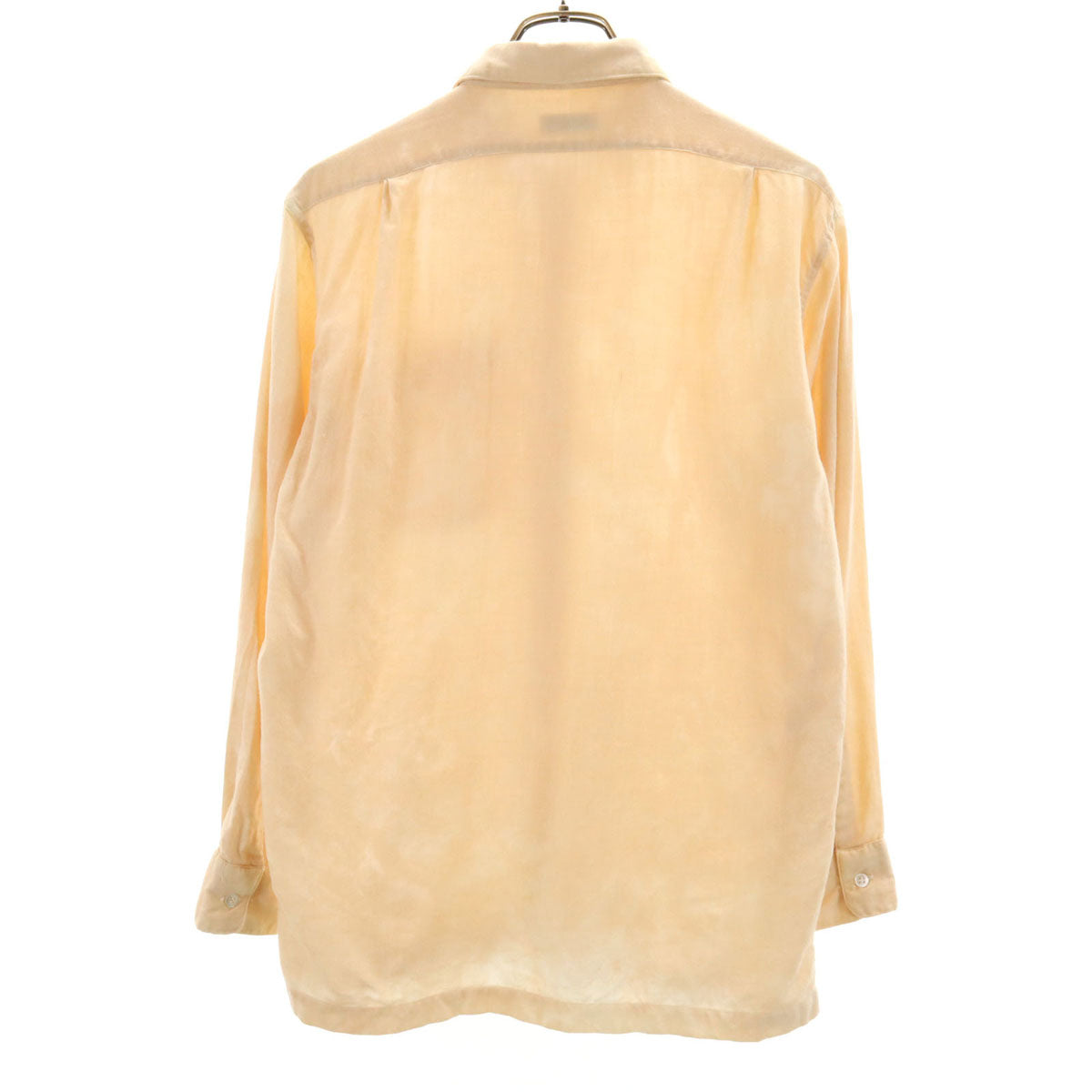 Viyella 50s 60s スコットランド製 ヴィンテージ 長袖 シャツ ペールオレンジ メンズ