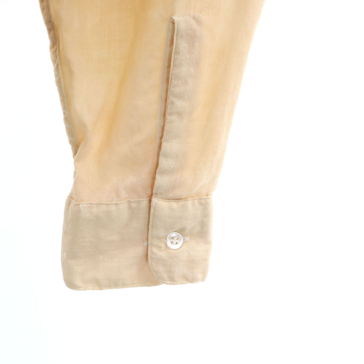 Viyella 50s 60s スコットランド製 ヴィンテージ 長袖 シャツ ペールオレンジ メンズ