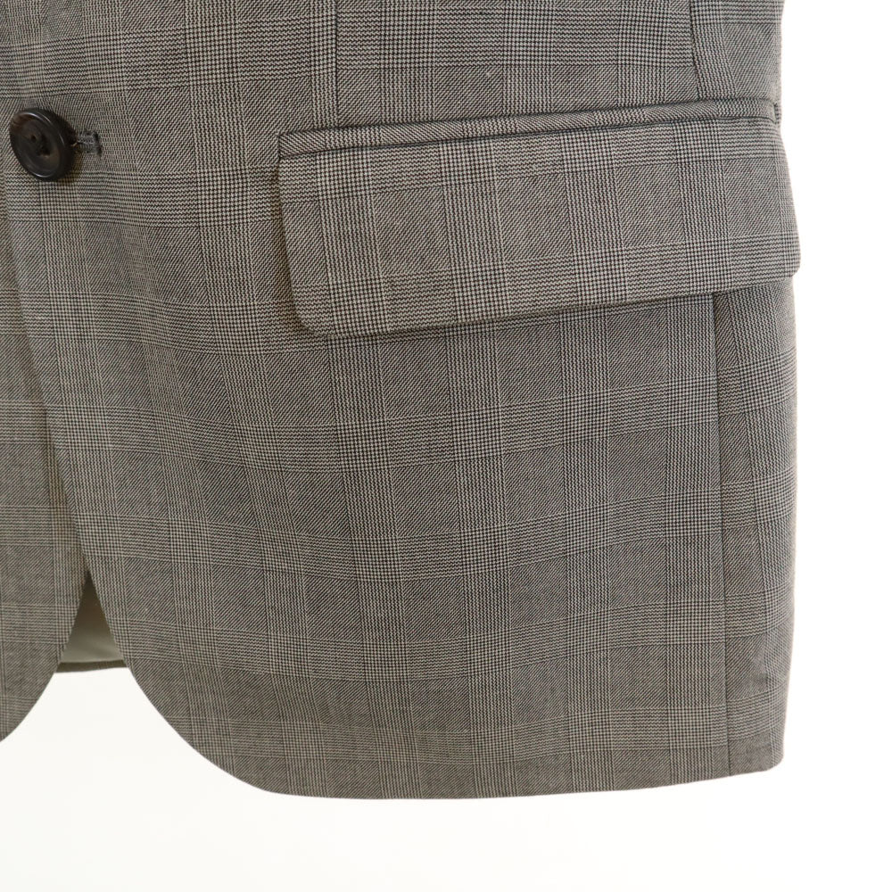 未使用 LAUREN RALPH LAUREN ローレンラルフローレン グレンチェック テーラードジャケット 14R グレー ブレザー キッズ