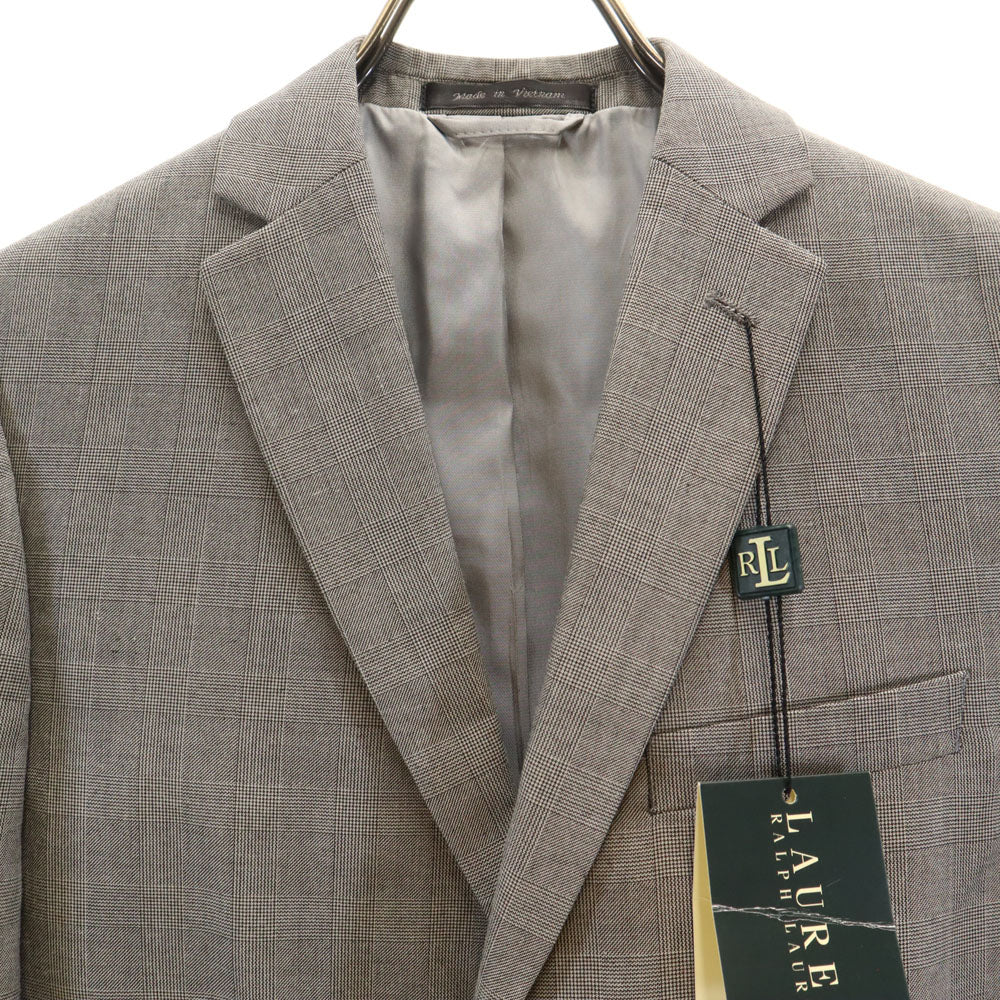 未使用 LAUREN RALPH LAUREN ローレンラルフローレン グレンチェック テーラードジャケット 14R グレー ブレザー キッズ