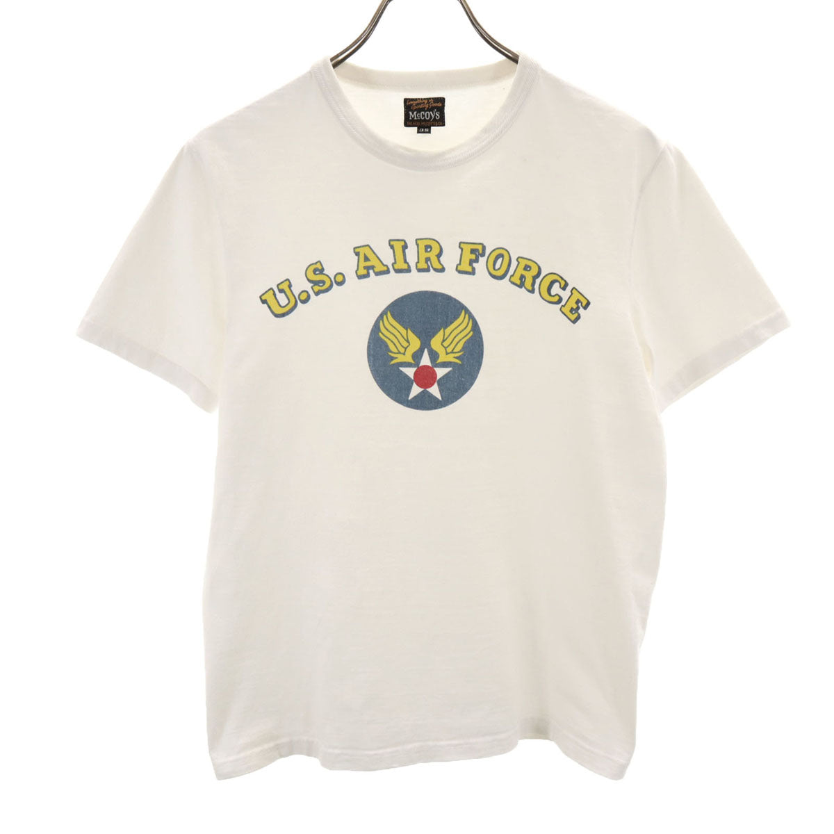 McCOY'S マッコイズ 日本製 半袖 Tシャツ 38 ホワイト メンズ