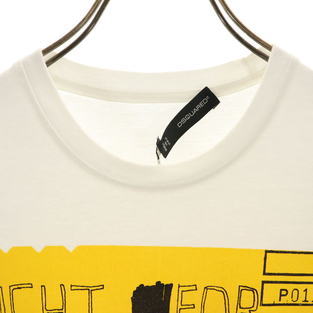 DSQUARED2 ディースクエアード2 イタリア製 半袖 Tシャツ XS ホワイト メンズ
