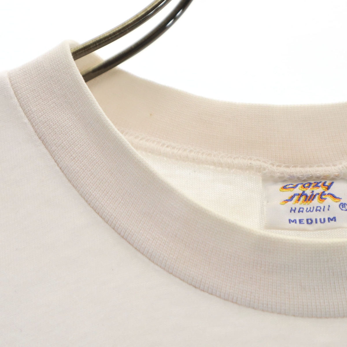 Crazy Shirt クレイジーシャツ 90s USA製 オールド 猫 半袖 Tシャツ M ホワイト系 メンズ
