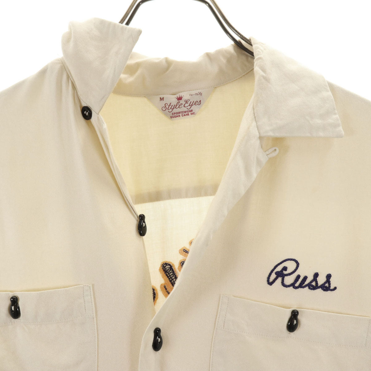 styleeyes スタイルアイズ 東洋エンタープライズ 半袖 ボウリングシャツ 15-151/2 ベージュ メンズ