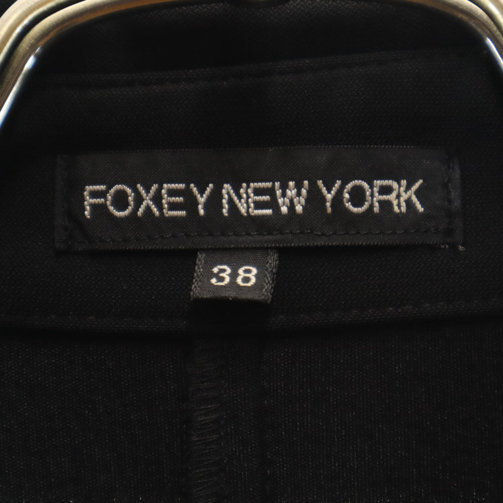 FOXEY NEW YORK フォクシーニューヨーク 日本製 ダブル仕様 ジャケット 38 ブラック レディース