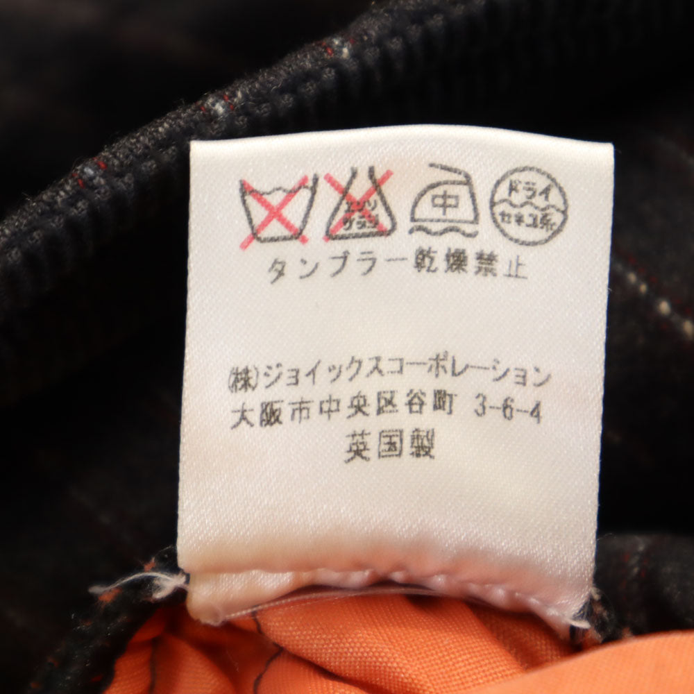 Mackintosh マッキントッシュ 英国製 ウールブレンド ストライプ柄 キルティングジャケット M ブラック ×Paul Smith メンズ