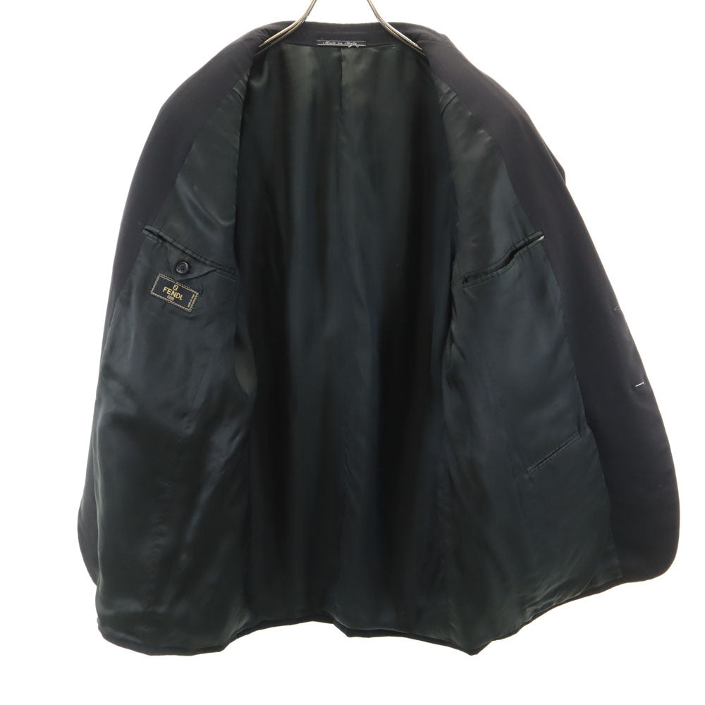 FENDI フェンディ イタリア製 テーラードジャケット ブラック メンズ