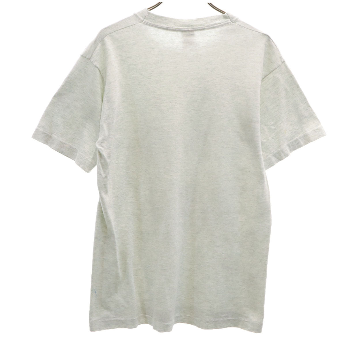 FRUIT OF THE LOOM フルーツオブザルーム 90s USA製 オールド ミュージアム 恐竜 半袖 Tシャツ M グレー シングルステッチ メンズ