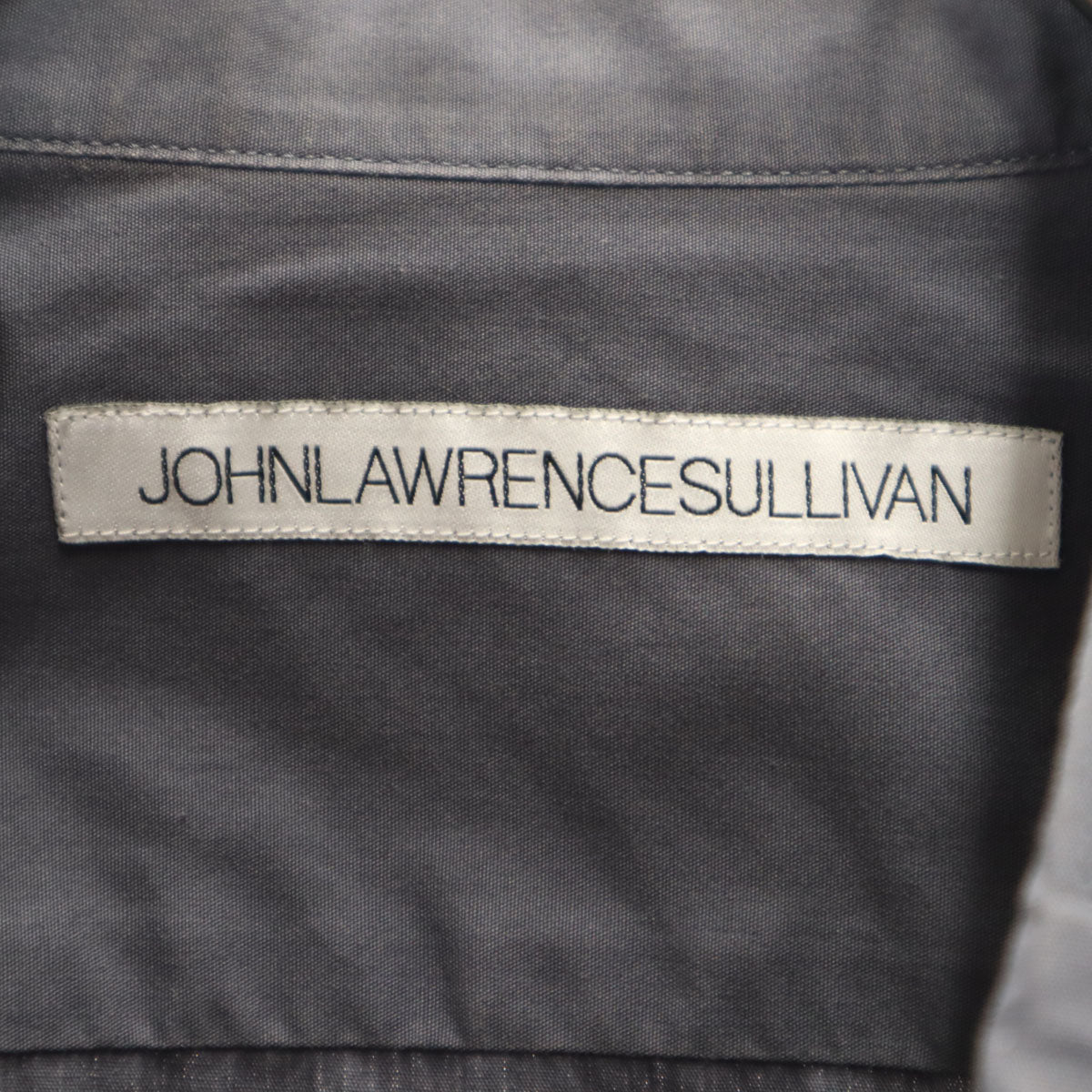 JOHN LAWRENCE SULLIVAN ジョンローレンスサリバン 日本製 長袖 コットンシャツ M チャコールグレー メンズ