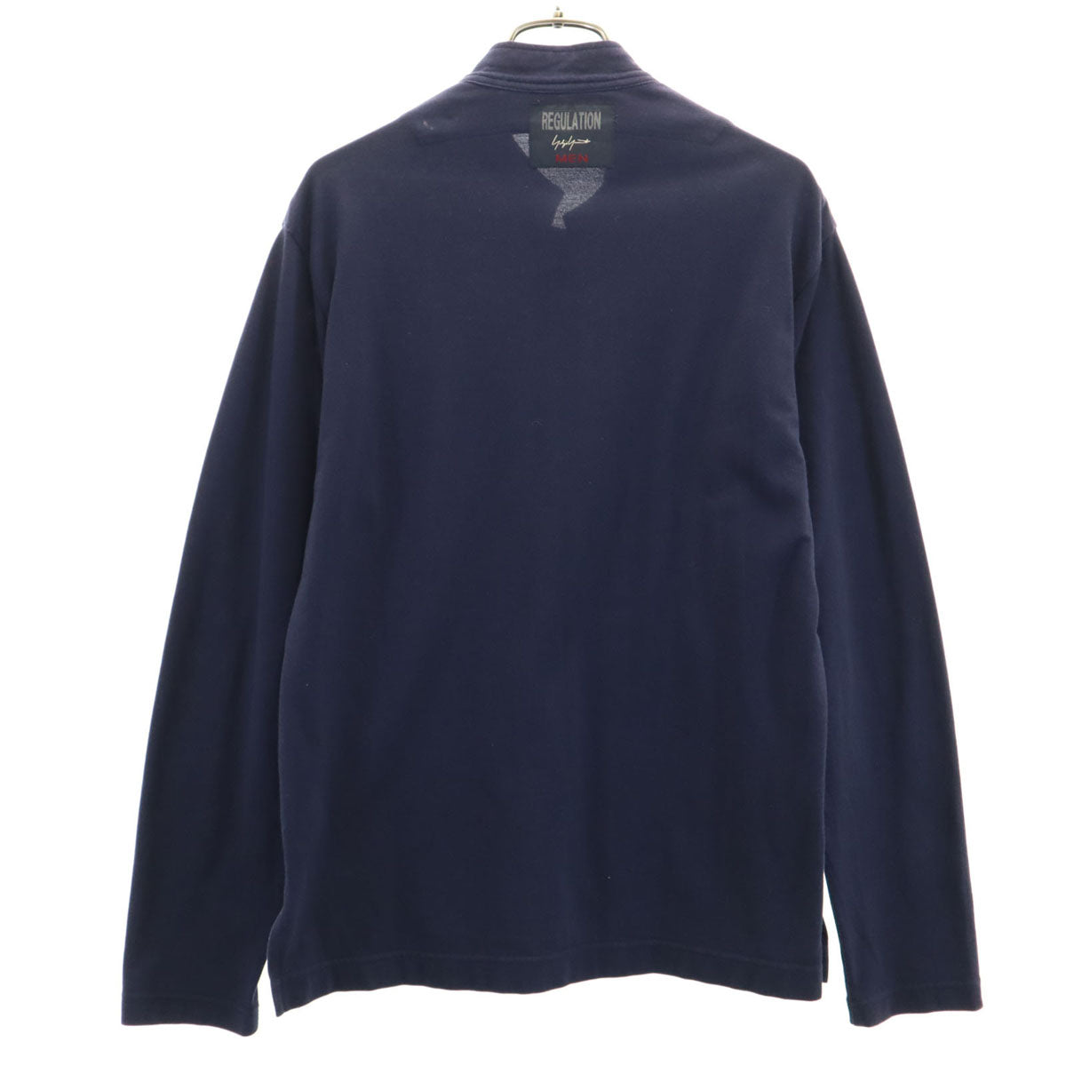 REGULATION Yohji Yamamoto MEN レギュレーション ヨウジヤマモト メン 日本製 長袖 スタンドカラー シャツ 1 ネイビー メンズ