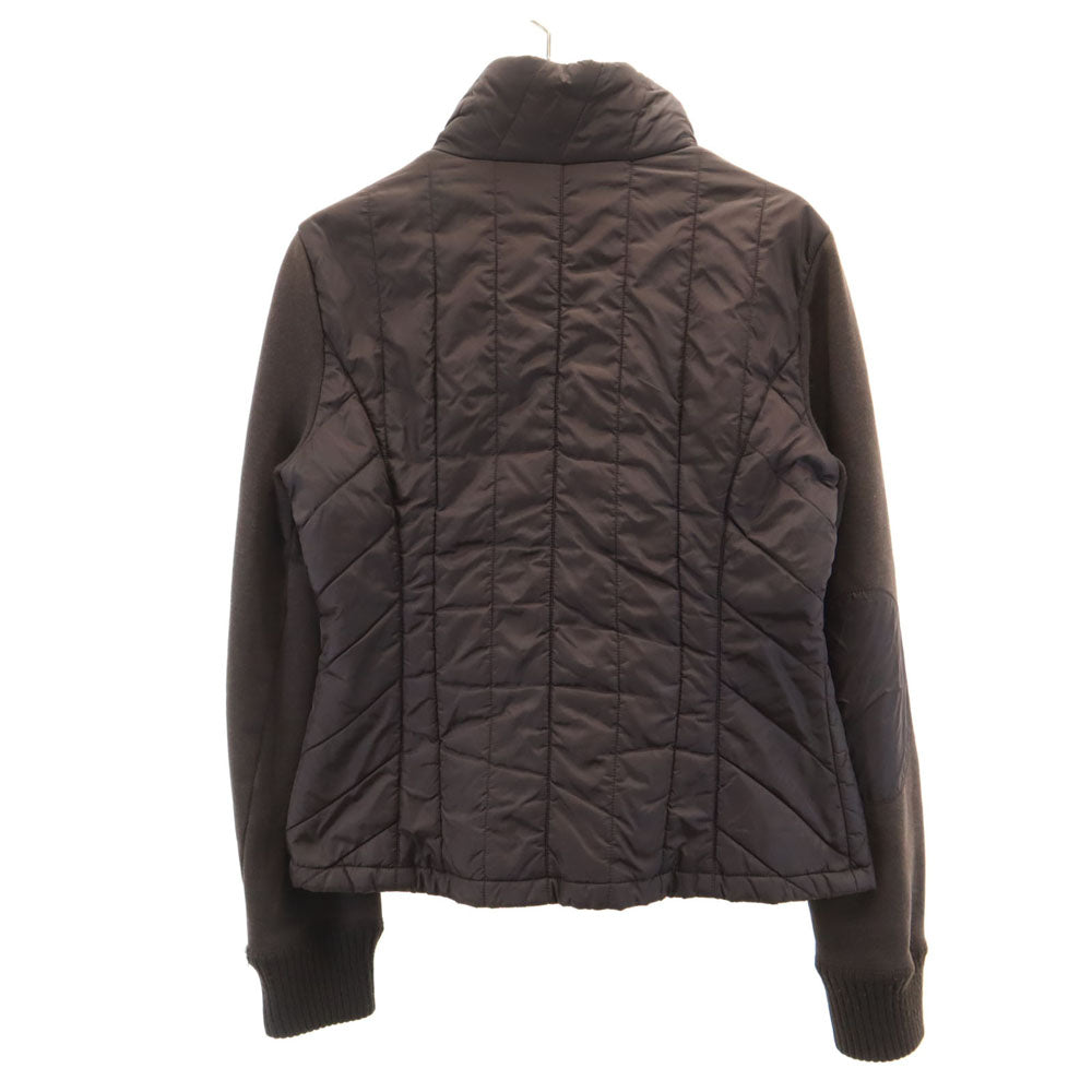 MAX&CO マックスアンドコー キルティング切り替え エルボーパッチ ライトダウンジャケット ブラウン レディース