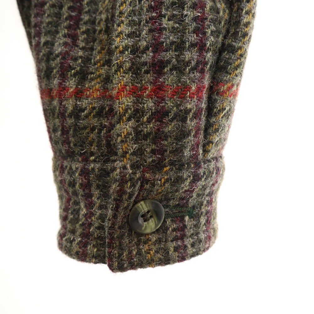 Dunhill ダンヒル 80s ヴィンテージ イタリア製 ウールブレンド 総柄 ショールカラー ブルゾン XS メンズ