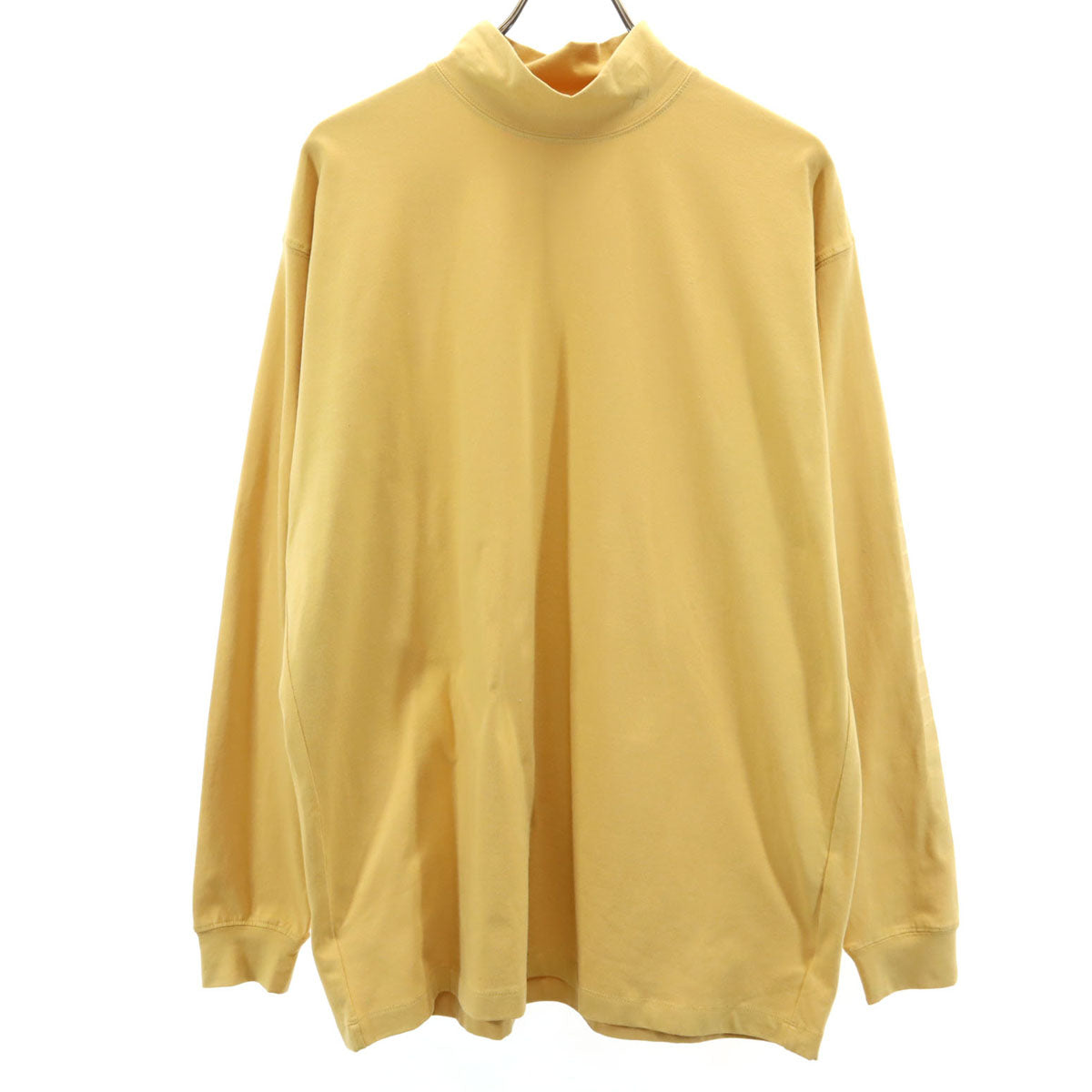 TANGRAM タングラム 長袖 モックネック Tシャツ L マスタード ロンT メンズ