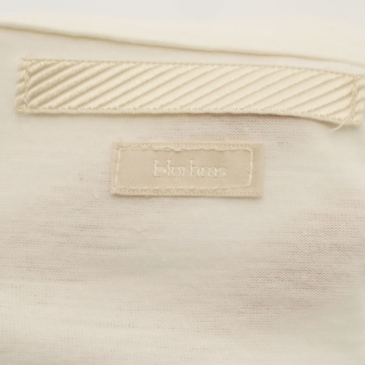 blurhms ブラームス 半袖 Tシャツ アイボリー 無地 メンズ