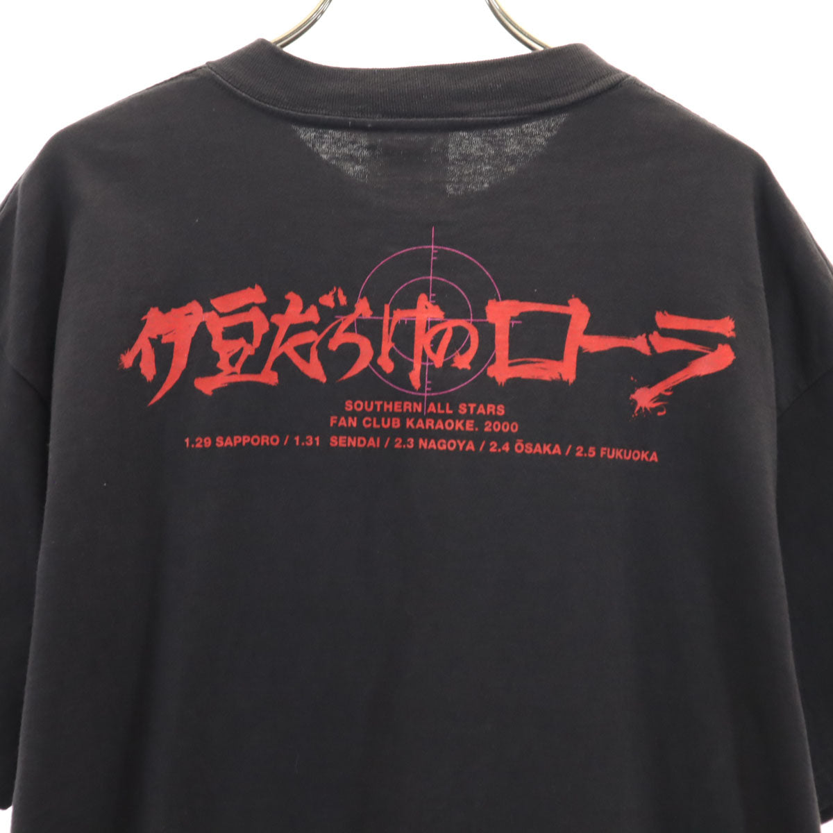 POWER PRO by ONEITA パワープロバイオニータ サザンオールスターズ 2000年ツアー 伊豆だらけのローラ 半袖 Tシャツ L ブラック 桑田佳祐 メンズ