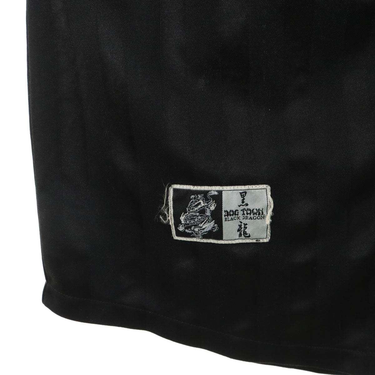 DOGTOWN ドッグタウン 90s オールド ベースボールシャツ 半袖 Vネック シャツ ブラック系 黒龍 メンズ
