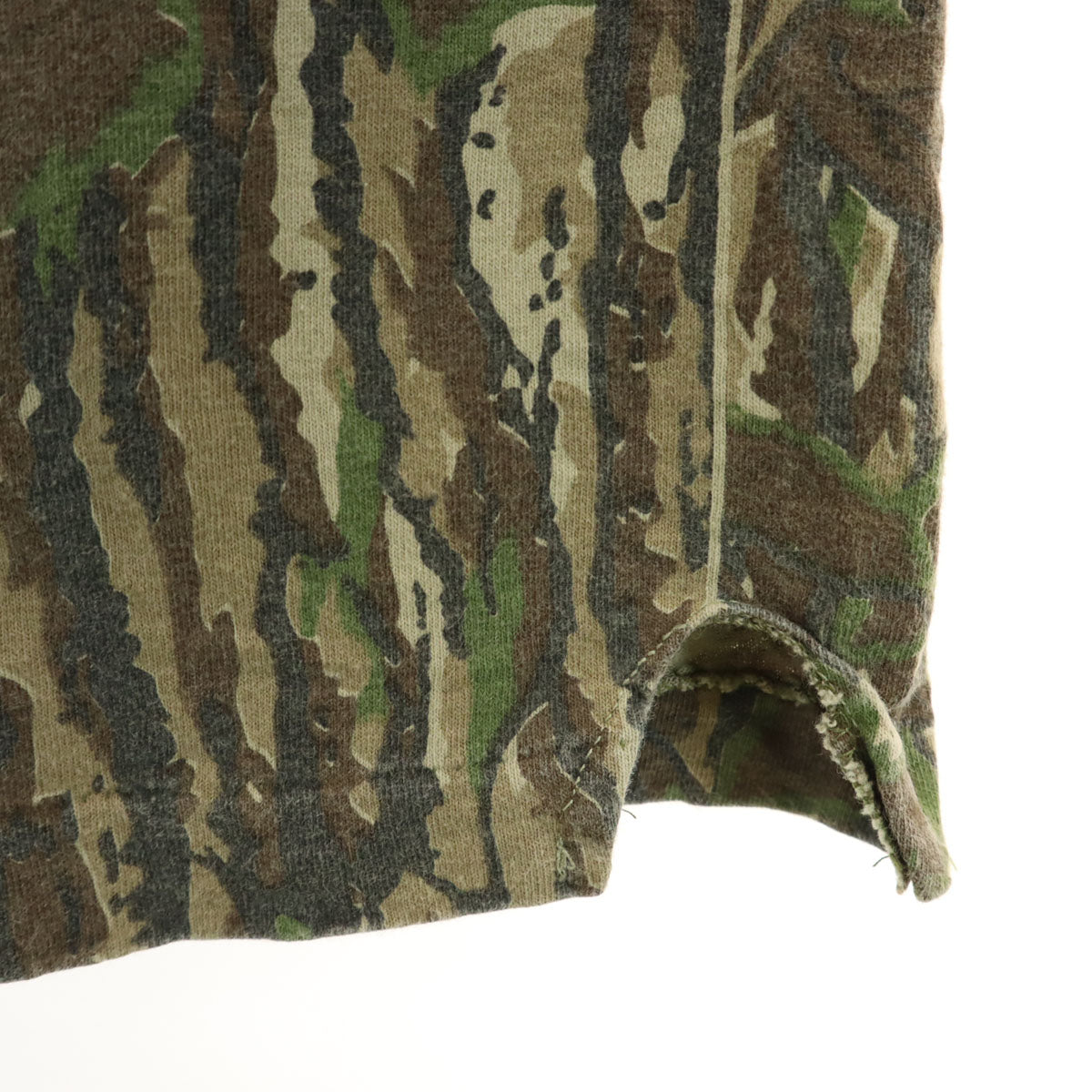 SASQUATCH サスクワッチ 90s USA製 オールド 迷彩柄 半袖 Tシャツ L カーキ ポケT シングルステッチ メンズ