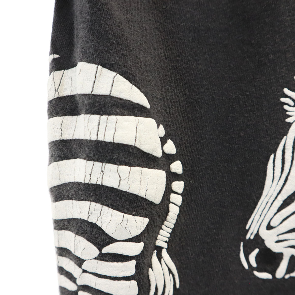 ONEITA オニータ 90s USA製 オールド シマウマ プリント 半袖 Tシャツ XL ブラック メンズ