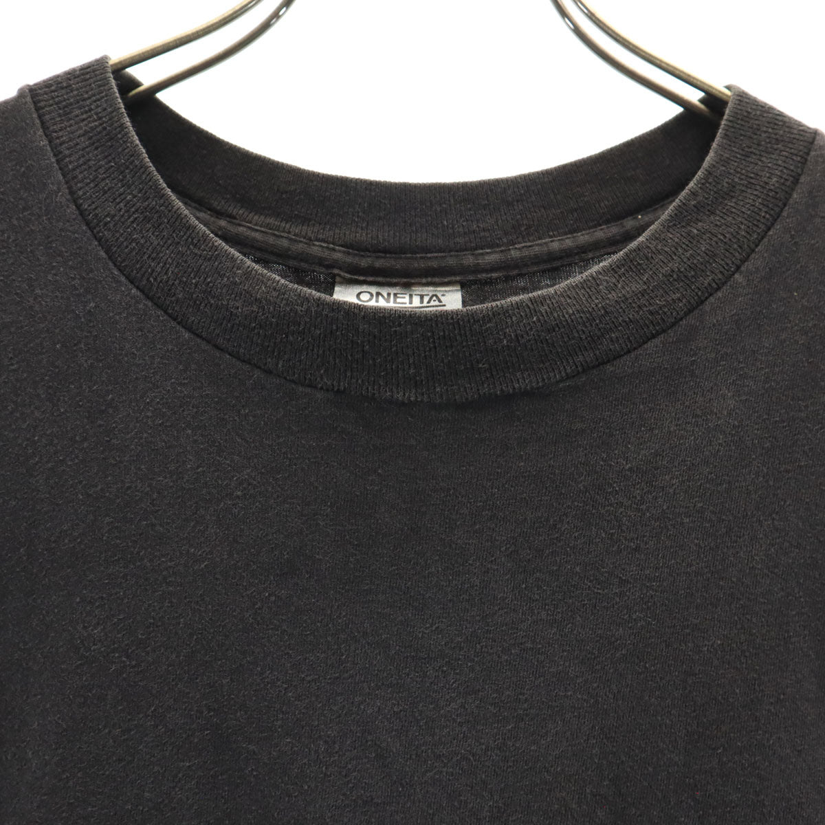 ONEITA オニータ 90s USA製 オールド シマウマ プリント 半袖 Tシャツ XL ブラック メンズ